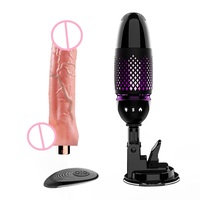 Vibrador Realista Telescópico Automático con Calefacción para Mujeres, Vibrador de Pene Retráctil con Control Remoto, Máquina Sexual