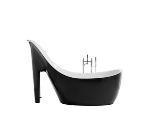 Venta caliente de diseño moderno acrílico barato independiente bañera rojo <span class=keywords><strong>zapatos</strong></span> de tacón alto de pie libre bañera para cuarto de baño - Product Image 2
