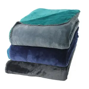 Doppelte Lage Korean Flano Fleece Polyester Soft Wende Samt Super Soft Blanket Fleece Plaid