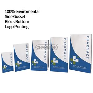 Sacs en papier personnalisés, sacs cadeaux, sacs écologiques pour <span class=keywords><strong>pharmacie</strong></span>, avec matériau kraft, sacs de shopping - Product Image 5