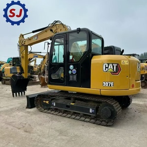 Mini-excavatrice Caterpillar CAT307E d'occasion, 7 tonnes, d'origine japonaise, excavatrice sur chenilles, pelle hydraulique, joystick, godet, à vendre - Product Image 1