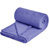 Couverture en polaire à motif tissé en Jacquard, plaid de luxe, pour lit/canapé, personnalisé