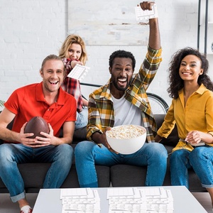 Fútbol Squares Board Pull Tabs <span class=keywords><strong>Entradas</strong></span> de juego Super Football Bowl Sports 25 Square Football Pool Cards para deportes de béisbol - Product Image 4