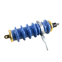 Parafoudre à oxyde métallique en porcelaine 10KV 12KV 15KV 24KV, conception à fente externe, indice de protection IP68, conforme à la norme IEC6099-4, nominal