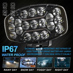 Luces de Conducción LED de 9 Pulgadas, 10-60V, 80W, Faros Delanteros LED para Camiones, 4x4, Blanco Ámbar, para Camiones Pesados Scania y Volvo - Product Image 6