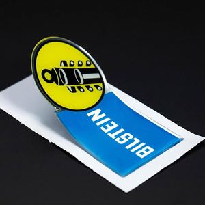 Etiquetas Adhesivas Personalizadas con Logotipo 3D en Epoxi, Resistentes al Agua, Paquete de Etiquetas Redondas Adhesivas 3D Personalizadas al por Mayor - Product Image 1