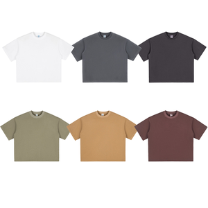 Nhà Máy Bán Buôn Heavyweight 100% Cotton Trọng Lượng Nặng Cộng Với Mens T-Shirt Chất Lượng Cao Đồng Bằng Tùy Chỉnh T-Shirt Cho Nam Giới - Product Image 1