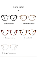 Monturas de Gafas Redondas de Negocios para Hombre, Gafas con Protección Anti Luz Azul, Diseño de Marca, Lentes Ópticas para Miopía, TR90