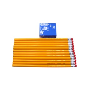 Juego de Lápices de Madera Negros de Alta Calidad, Lápiz Redondo Fácil de Sacapuntas, Papelería Elegante Personalizada <span class=keywords><strong>para</strong></span> Dibujo Escolar y de Oficina - Product Image 1