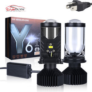 Accesorios de coche Auto Led <span class=keywords><strong>H1</strong></span> H3 H4 9003 H7 H11 9005 9006 HB3 HB4 80W Y6 Y7 Bi Led Projecto lente láser Led H4 y6 Led faro - Product Image 1