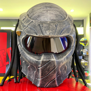 <span class=keywords><strong>Casque</strong></span> Intégral de <span class=keywords><strong>Moto</strong></span> <span class=keywords><strong>Predator</strong></span> en Fibre de Carbone pour Iron Man avec Certification de Sécurité - Product Image 5