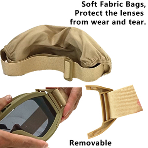 Sturdyarmor çok fonksiyonlu koruyucu taktik gözlük açık spor gözlük rüzgâr siperi kum güvenlik gözlükleri - Product Image 6