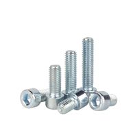 Vis à tête hexagonale zinguée bleue et blanche GB70.1 M3 M4 M5 M6 M8 Grade 8.8 à filetage complet pour pièces d'automatisation industrielle