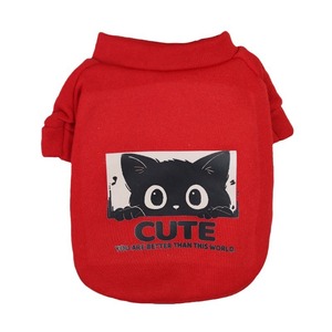 Sweat à capuche mignon pour animaux de compagnie, rouge, blanc, jaune, marron, noir, vêtements chauds en Polyester pour chiens, chats, Bichon Frise, toutes saisons - Product Image 5