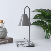 Réchauffeur de lampe à bougie réglable et léger à base de marbre Moder de luxe avec minuterie