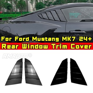 For Ford Mustang MK7 2024+ Car Rear Triangle <b>Window</b> Shark Cheek Trim Body Kit Rear Side Vent <b>Window</b> Trim <b>Cover</b> Modification Part - Product Image 1