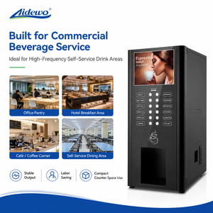 เครื่องชงกาแฟสำเร็จรูป Aidewo 78TK-8C 8 รสชาติ 4 กระปุก ชงได้ทั้งร้อนและเย็น เหมาะสำหรับสำนักงาน โรงแรม รุ่น 78TK-8C สำหรับธุรกิจ - Product Image 4