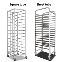 12 15 30 Niveaux En Acier Inoxydable SS Plateau Four À Pain Chariot Multi-Fonctionnel Panier Rack Boulangerie Alimentaire Chariot Mobile Bun Pan Rack