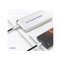 Escáner RFID Portátil de Mano ISO 18000-6C 860-960 MHz BLE de 2 m de Alcance, Lector RFID UHF Android de Largo Alcance