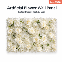 Panel de Flores Artificiales de Hortensias y Rosas Estilo Europeo al por Mayor para Decoración de Bodas, Fiestas, Escaparates y Cabinas de Fotos