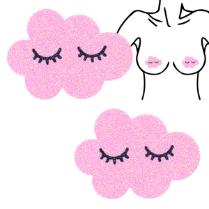 2025 nouveau Pasties Sexy mamelon couverture jetable rose paillettes Boob couverture pour jolie fille vacances d'été - Product Image 1