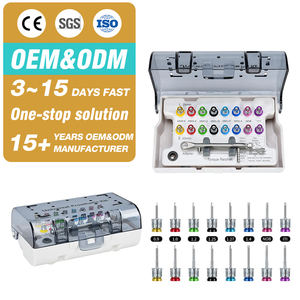 Instrumen implan bedah Universal, Kit alat implan gigi, 16 model sistem obeng untuk prosedur implan gigi tepat - Product Image 1