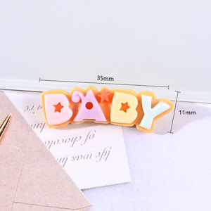 Reine <span class=keywords><strong>babylove</strong></span> crème colle pince à cheveux bricolage matériel petits accessoires perles en plastique résine breloques - Product Image 6