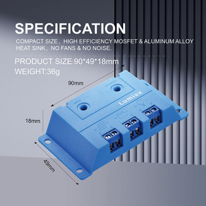 Lumiax shine05 12V 5A mini năng lượng mặt trời nhà bảng điều khiển USB <span class=keywords><strong>PWM</strong></span> phí điều khiển ip22 120W Max PV nhà máy điện trực tiếp - Product Image 2