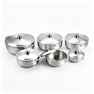 Ensemble de 12 casseroles en aluminium moulé sous pression, batterie de cuisine forgée, grandes marmites à soupe, ensemble de casseroles pour la cuisson, Ollas De Cocina - Product Image 2