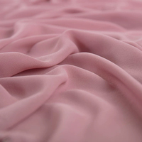 Tissu Mousseline 50D Perlé Doux 100% Polyester 65g Uni Transparent pour Vêtements d'Intérieur, Doublures de Robes, Robes Islamiques, Robes de Soirée et Rideaux