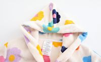 Peignoir à capuche pour enfants importé, pyjama doux en flanelle pour filles, vêtements de nuit, robe de spa pour garçons