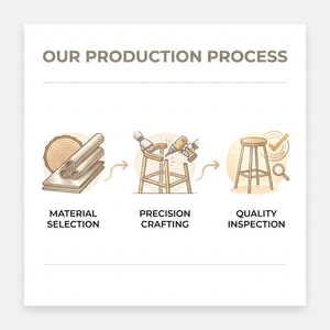 <span class=keywords><strong>Tabouret</strong></span> de bar pour îlot de cuisine, style campagnard français, assise en lin capitonnée, pieds en chêne massif - Product Image 2