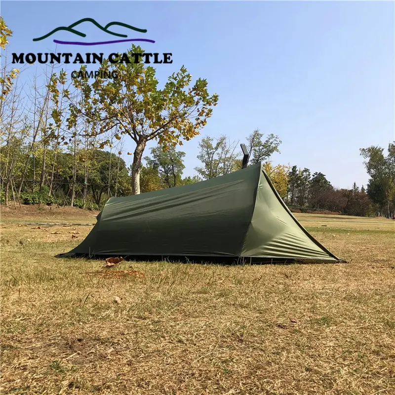 Mountaincattle 2 Person Ultralight Double Layer Tunnel Waterproof Tent Hiking and Camping