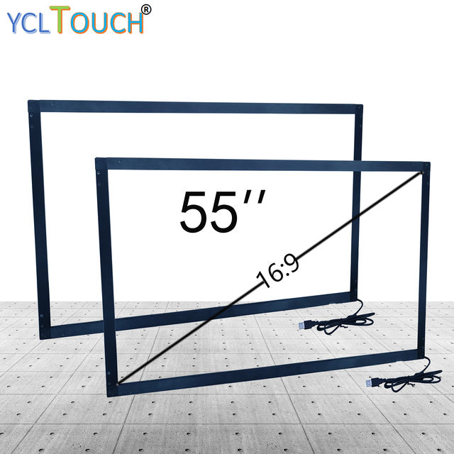 IR Multi Touch Frame New 32 43 49 55 65 98 Inch Sizes USB Interface Plug and Play Infrared Touch Frame