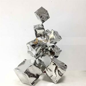 Escultura Decorativa Moderna de Acero Inoxidable para Plaza, Diseño Elegante para Decoración de Exteriores - Product Image 2