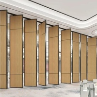 Cloison mobile pliable de qualité supérieure, mur temporaire intérieur, séparateur de pièce, mur pliant ultra-hauteur pour restaurant et hôtel
