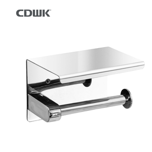 CDWK-soporte <span class=keywords><strong>de</strong></span> <span class=keywords><strong>papel</strong></span> higiénico para baño, soporte <span class=keywords><strong>de</strong></span> <span class=keywords><strong>pie</strong></span> independiente con estante para teléfono - Product Image 3