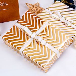 Hot Sell Gift Wrapping <b>Paper</b> Sheet Roll with Hot Stamping Polka Dot Pentastar Stripe <b>Pattern</b> Printed - Product Image 6