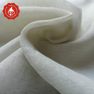 가정용 섬유 장식용 난연성 100% 폴리 에스테르 Voile 얇은 명주 그물 직물 - Product Image 2