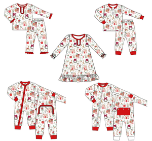 Conjunto de Pijamas Navideños para Hermanos, Ropa de Manga Larga para las Fiestas - Product Image 2