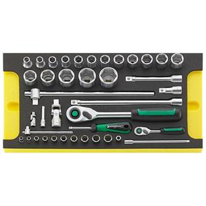 STAHLWILLE-Jeu de cliquets 96830117 1/4 ''avec douilles et accessoires dans insert TCS (40 pcs.) -EAN 4018754248728 AUTRES ENSEMBLES D'OUTILS - Product Image 1