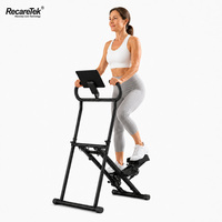 Stepper para Hacer Ejercicio en Casa, Máquina de Ejercicio, Equipo de Fitness, Herramienta de Entrenamiento para Piernas, para Personas Mayores, Ahorro de Espacio, Aeróbico