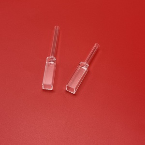 Cuvette en verre rectangulaire de fluorimètre optique de la longueur 3.5ml de chemin de la norme 10mm avec le joint évalué - Product Image 3