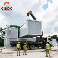 Maisons préfabriquées modernes Cbox, dortoirs pour travailleurs à double étage, immeubles d'appartements, unités de logement, maison conteneur en kit