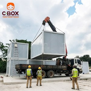 บ้านสำเร็จรูปสมัยใหม่ Cbox อาคารพักคนงานสองชั้น บ้านพักอาศัยแบบสำเร็จรูป บ้านคอนเทนเนอร์แบบแพ็คสำเร็จ - Product Image 5