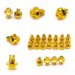 Tornillos para neumáticos de <span class=keywords><strong>coche</strong></span> Cubo de <span class=keywords><strong>rueda</strong></span> Tornillos de plástico decorativos Accesorios de reacondicionamiento de neumáticos Superficie pulida de cabeza plana Llantas Tapa Perno de labio - Product Image 2