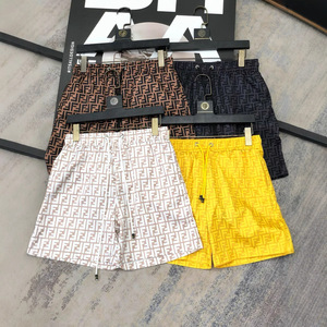 Pantaloncini da <span class=keywords><strong>Spiaggia</strong></span> Estivi da Uomo Trendy per Commercio Estero Transfrontaliero, Pantaloncini ad Asciugatura Rapida da Mare, Pantaloni Casual con Stampa Lettera F - Product Image 1