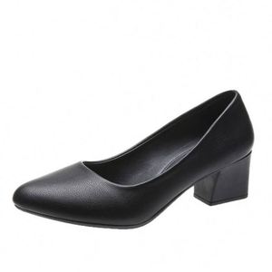 Yi 2026 Nuove Scarpe da Donna con Tacco a Spillo, Punta Affusolata, Professionali, Versatili, da Lavoro, in Pelle Nera, Modello Elegante - Product Image 1