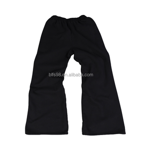 Pantalon de survêtement décontracté pour homme grande taille, taille mi-haute, cordon de serrage, coupe ample, 100% coton, pour l'automne, logo imprimé sur la jambe droite - Product Image 2