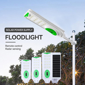 NUEVO Farola <span class=keywords><strong>Solar</strong></span> LED con Sensor de Radar, Control Remoto, IP66 Impermeable, para Exteriores, Encendido/Apagado Automático, Reflector Industrial ABS, 6000K, 300W, 400W, 500W - Product Image 1